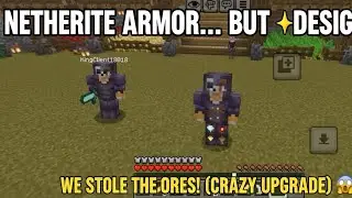 We Upgraded to Netherite Armor & Designed It with Ores! ⚒️💎 | Minecraft Survival