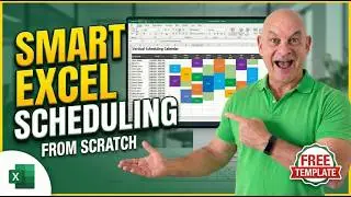 How To Create A Vertical Scheduling Calendar In Excel FROM SCRATCH + FREE TEMPLATE