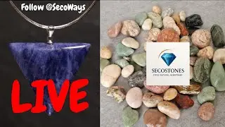 Moos Achat und Sodalith bearbeiten🛠️💎#gemstone #live #switzerland #handmade