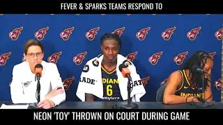 Neon Toy Thrown On Court During Fever And Sparks Game