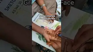 #mehandi #henna #trending #hennadesign #art #hennaart #indianartist Practice groom face on hand