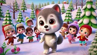 Wolf Pup&rsquo;s Snow Song 🐺❄️ | Howl and Play in the Winter Day! 🌨️|Nursery Rhymes & Kids Songs