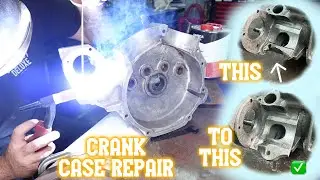 Ремонт картера двигателя Big Twin Flat Head Crank. Harley Davidson военного периода.