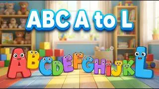 Learn Letters A&ndash;L with Colorful Alphabets | ABC Alphabets | Preschool ABC Learning