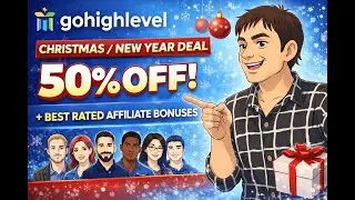 Gohighlevel 50% discount for new year/christmas + Best valued Bonus from team of 6 people.