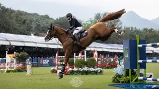 Teaching my horse to quietly canter into jumps