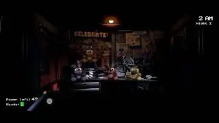 Играю в фнаф 1. 2 НОЧЬ.