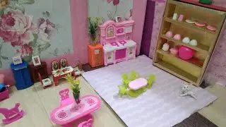 Latest pink kitchen toy play set  with doll || new cooking set ||#unboxing #toys #story #viralvideo