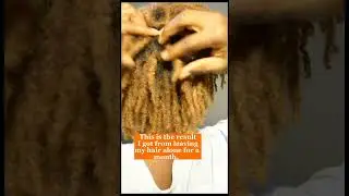 The result from leaving starter locs alone without getting a retwist😭😩