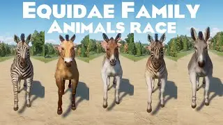 Equidae Family Animals Races in Planet Zoo included Plains Zebra, Quagga, Wild Donkey & etc