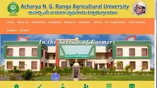 agriculture NG RANGA 10th Admission Diploma online application process