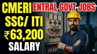 Central Govt Technician Jobs 2026🤝 | ITI, SSC Jobs | CMERI Recruitment Telugu😊. #viral #cmeri #job 