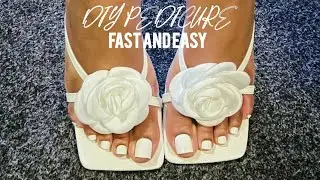 How I Do My Pedicure at Home 💅 | Easy, Fast & Affordable.  Using Press-On nails