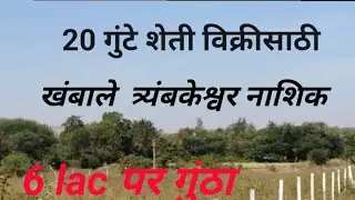 🔥त्र्यंबकेश्वर मध्ये आकर्षक जमिनीची विक्री: गुंतवणुकीसाठी उत्तम संधी | land for sale Trimkeshwar.💫