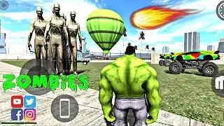 🔥 Halk With Zombies epic Fight 🔥||Indian Bike Driving 3d Game ||