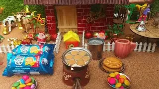 Miniature Good Day Biscuit Chocolate Cake Recipe ll Mini idli recipe #minicooking #minikitchenset 