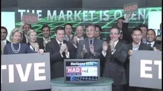 Horizons ETFs (HAD:TSX) opens Toronto Stock Exchange, October 18, 2012.