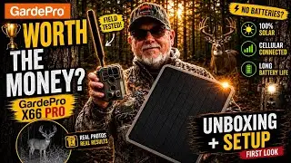 GARDEPRO X66 with solar panel! Unboxing, review, set up, and install!