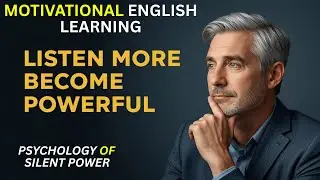 Why Listening More Makes You Powerful | Psychology of Silent Confidence | Motivational English