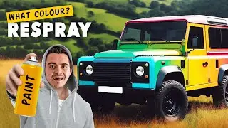 ПЕРЕКРАШИВАЮ МОЙ LAND ROVER DEFENDER!