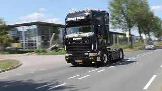 Scania 144 530 open pipe v8 sound #shorts