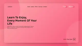 Glassmorphism Website Design using HTML & CSS | Responsive Glass Morphism