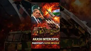India&rsquo;s Akash DESTROYS Pakistan&rsquo;s Fateh Missile | Air Defence Power 💥 #shorts