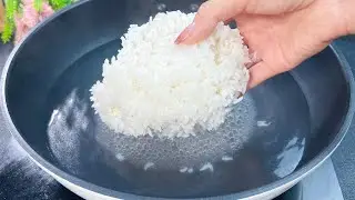 С остатками риса — панацея! Вскипятите за несколько минут — вкусный завтрак для всей семьи!