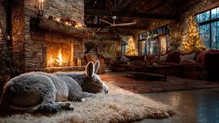 10 HOUR HOLIDAY AMBIENCE: Relaxing Christmas Jazz & Lo-Fi Fireplace (Feat. A Sleeping Donkey)