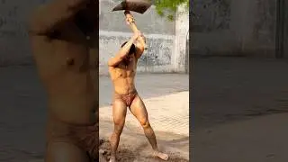 How Pehlwans Build a Kushti Akhada &ndash; Indian Wrestling Tradition in Action!#shorts #namatpehlwan
