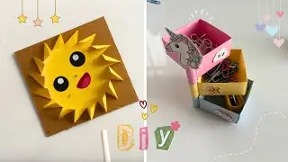 OMG! Super Cute Paper Crafts for Kids 😍 | DIY Sun & Mini Storage Box