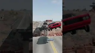 Fire Cars vs Giant Pit Bollards Crashes🥴 - BeamNG.Drive