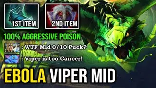 CANCER VIPER MID IS BACK 100% Counter Puck First Item Greaves Aggressive Poison Attack DotA 2
