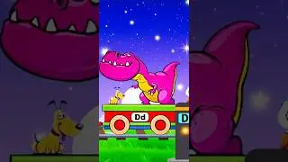 🚂 Animal Train ABC Song 🐵🦁🐧 | Learn the Alphabet A-Z #Shorts