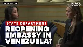 Is the US considering reopening the US embassy in Caracas?