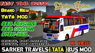 Brand New TATA Sarker Travels Non AC Bus Mod   Fast Trailer Bus Simulator Indonesia TEAM GBS