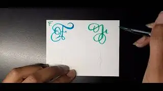 4 Ways to Write Fancy Letter F✍🏾 #calligraphy 
