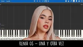 Kenia Os - Una y otra vez (Tempo 110, Tono E) - Piano Tutorial - Piano Lessons