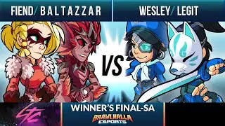 Fiend & B A L T A Z Z A R vs Wesley & Legit - Winner's Final - Low Tier City 2020 - 2v2 SA