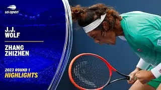J.J. Wolf vs. Zhang Zhizhen Highlights | 2023 US Open Round 1