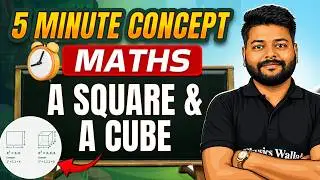 Square and Cube in 5 Mins | Maths | 5 Minutes Concept Series | Class 6th to Class 8th