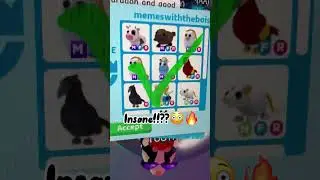 TOP 5 Offers For My Mega Crow in Adopt Me&hellip;😱😳🤯#shorts #roblox #adoptme