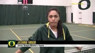 Jasmine Minor before practice March 5, 2014