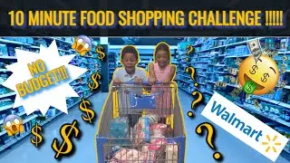 NO BUDGET FOOD SHOPPING CHALLENGE | WALMART HAUL #NoBudget