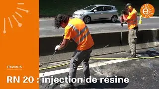 Travaux sur la RN 20 : Reprise de structure de chaussée par injection de résine