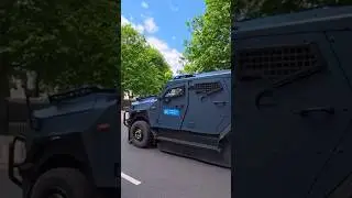 UK Police roll out Sandcats #metpolice #uk #ukpolice #sandcat #armoredvehicle #israel #palestine