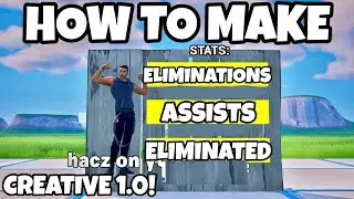 How To Make A STATS BOARD In FORTNITE CREATIVE 1.0!!! NO VERSE! (Tutorial)