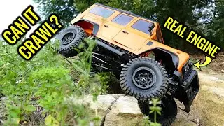 2 CYLINDER 4 STROKE OVERHEAD CAM ENGINE - Can It Crawl? Very Surprised!