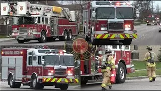 Sarnia Fire, ON - Tower 4, Engine 1, Rescue 1, Command 3 & Engine 3 Responding.