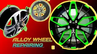 HOW TO ALLOY WHEEL REPAIRING || एलॉय व्हील रिपेयरिंग कैसे करें || ALLOY WHEEL Ko WELDING KAISE KAREN